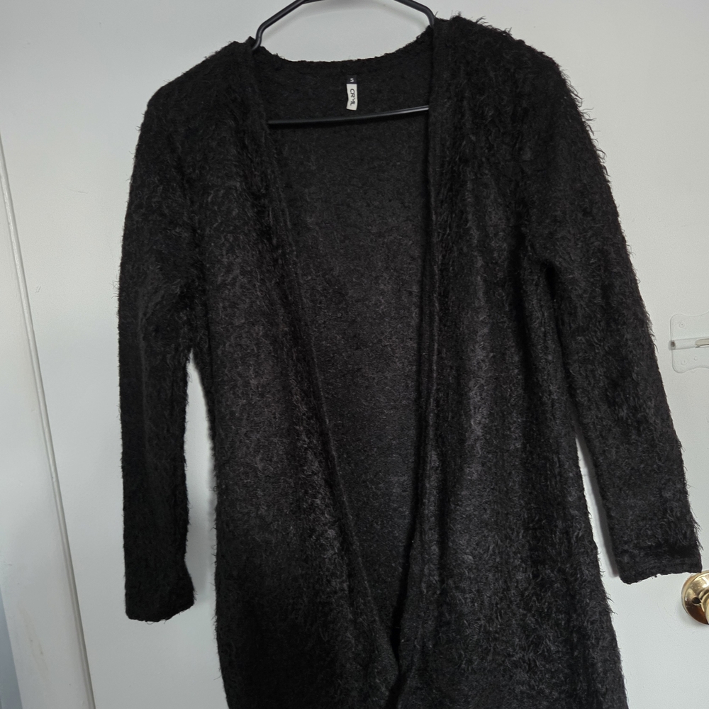 Elegant Black Women's Cardigan